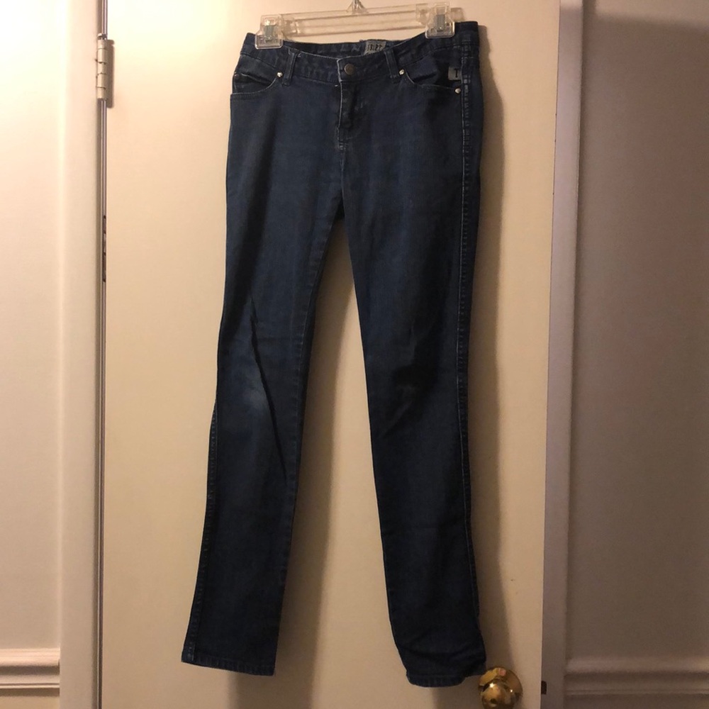 Dark denim skinny jeans